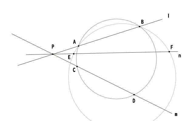 方べきの定理の逆の解説