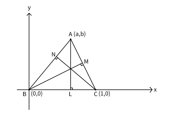 三角形の垂心の存在証明